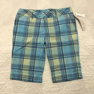 Women's‎ Destiny Plaid Bermuda shorts size 9/10 nwt